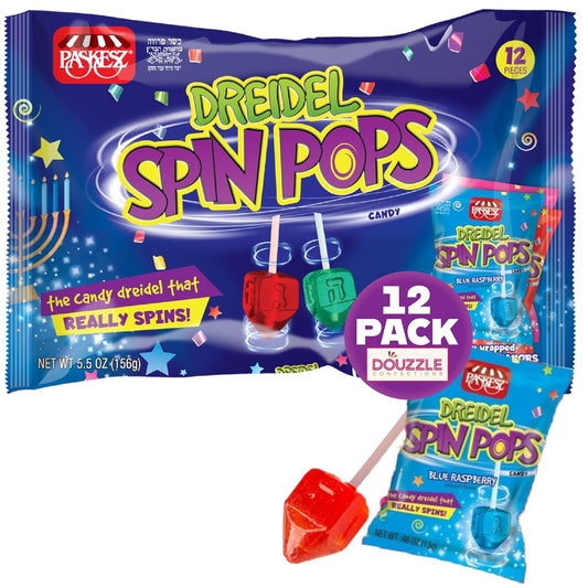 DOUzzle Hanukkah Candy Dreidels for Kids - 5.5 oz