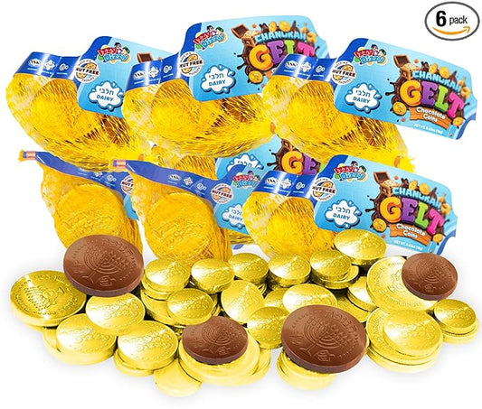 Izzy 'n' Dizzy Hanukkah Gelt Coins Chocolate