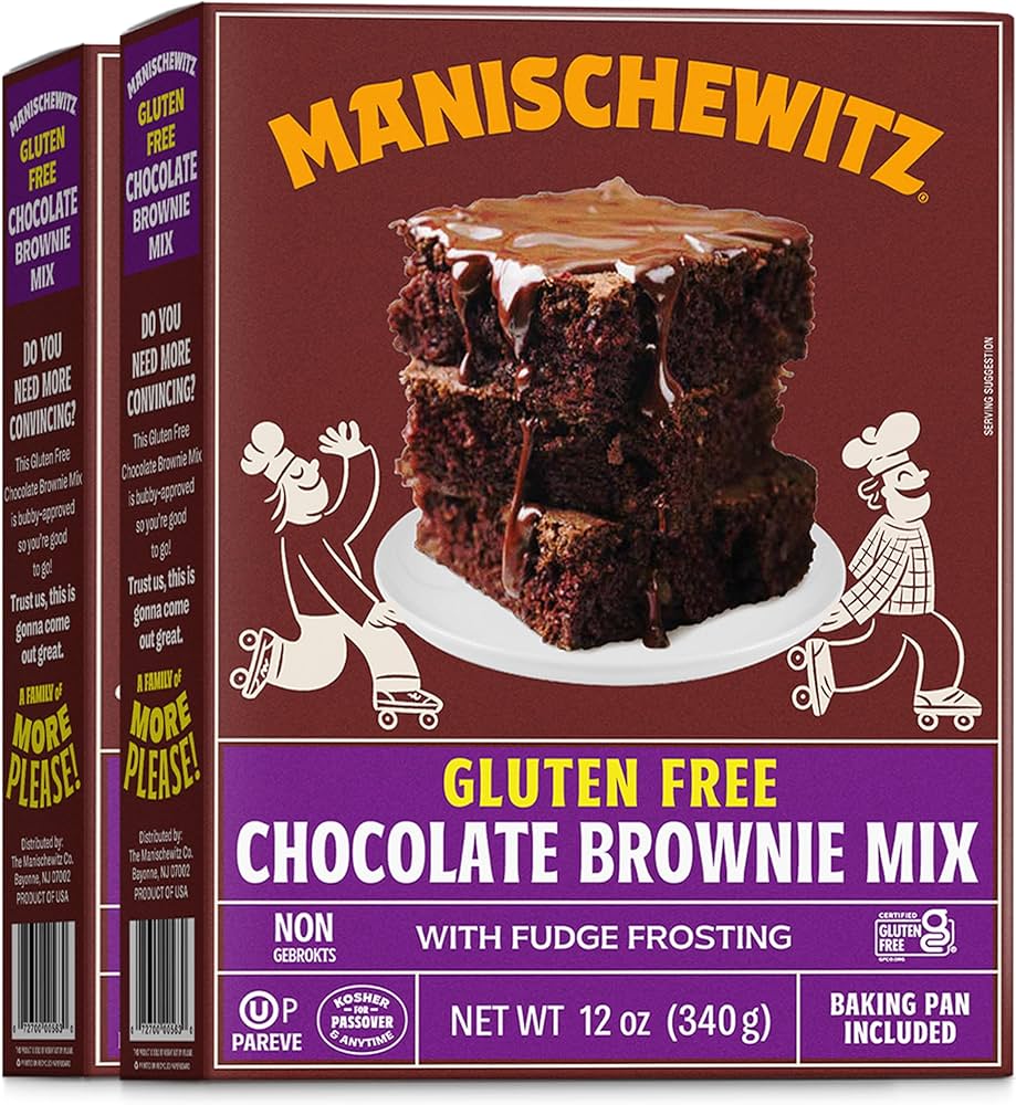 Manishewitz chocolate brownie mix (P) - 2 pack - 1.5 lb