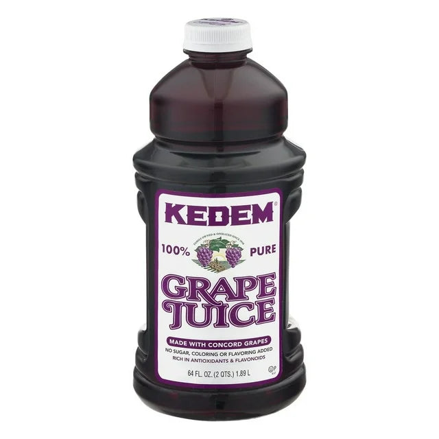 Kedem 100% Juice, Grape (P) 1.89 Litro, 3.3 lbs.