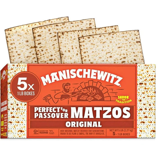 Manischewitz Passover Matzo 5 lbs 5 Boxes