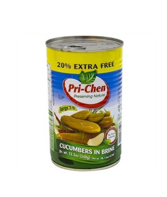 Pri Chen Cucumbers Brine 20% 7-9 12.2Oz