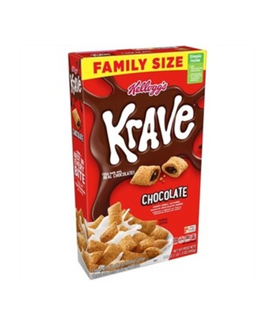 Kellogg's Krave Real Chocolate  Family Size - 18 Oz