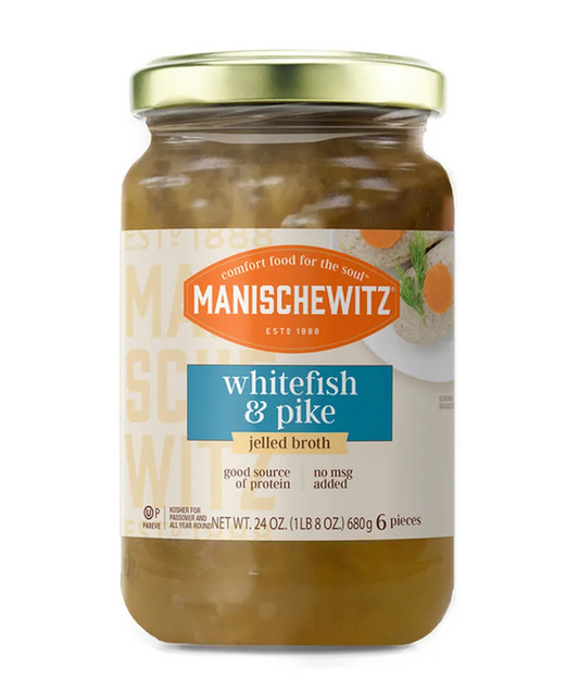 Manischewitz Whitefish & Pike, in Jelled Broth - 24oz