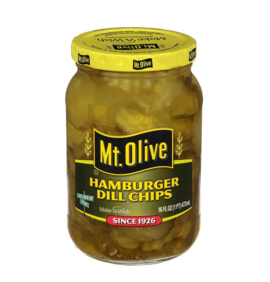 Mt. Olive Hamburger Dill Pickle Chips - 16oz