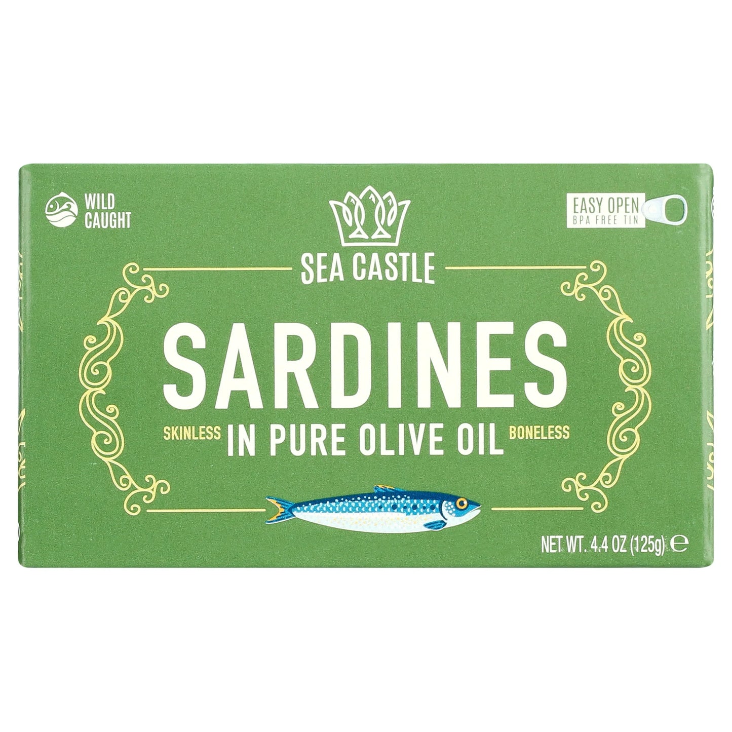 Sea Castle Sardines In Olive Oil, 4.4 Oz