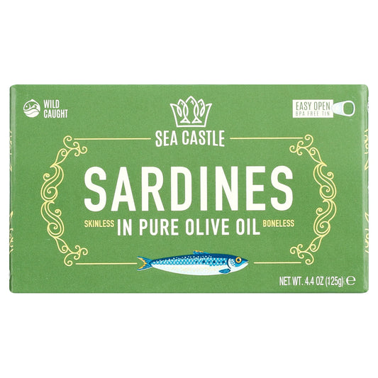 Sea Castle Sardines In Olive Oil, 4.4 Oz